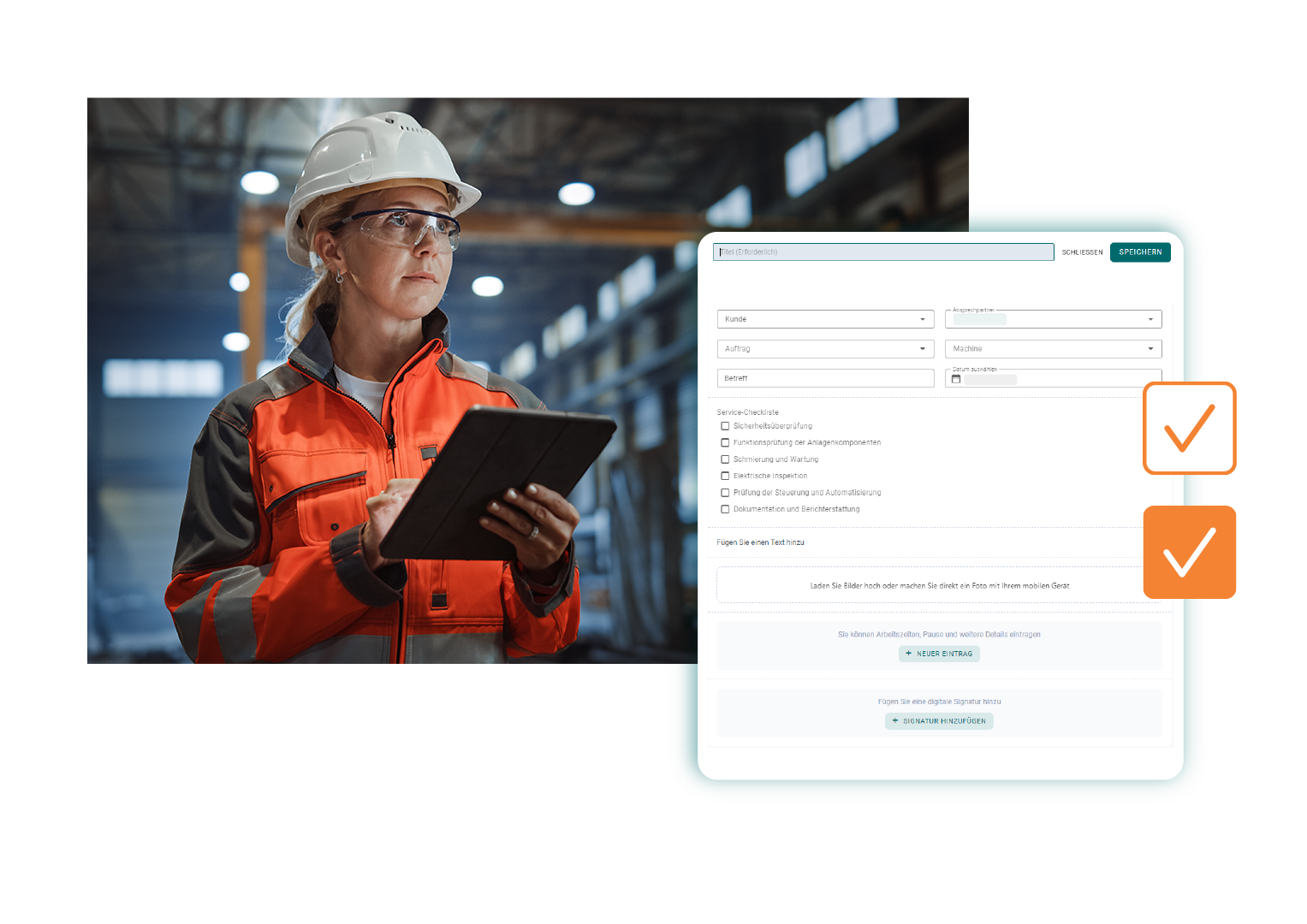 Erstellung von digitalen Checklisten und Arbeitsanweisungen