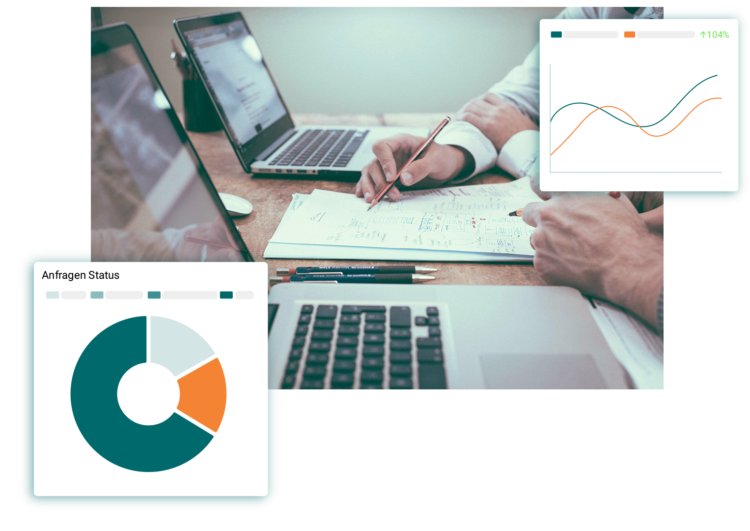 Dashboard und Analysetools für Serviceprozesse