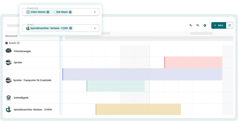 Kapazitätsplanung von Maschinen und Anlagen