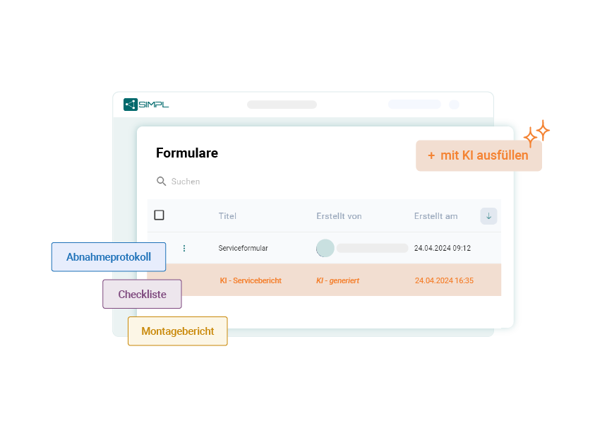SIMPL Co-Pilot für den Servicetechniker